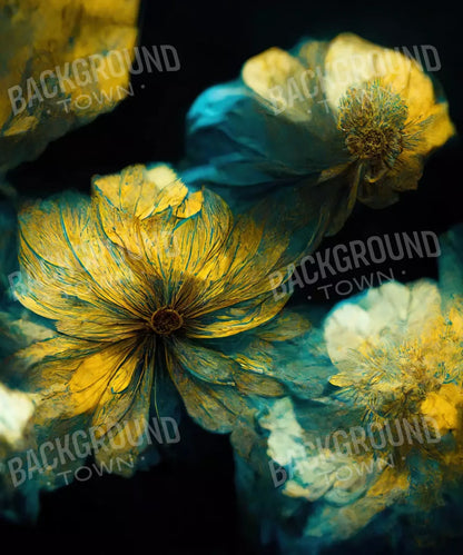 Yellow Floral Backdrop for Photography