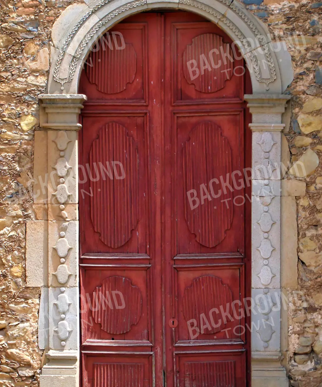 Red Brick and Stone Backdrop for Photography