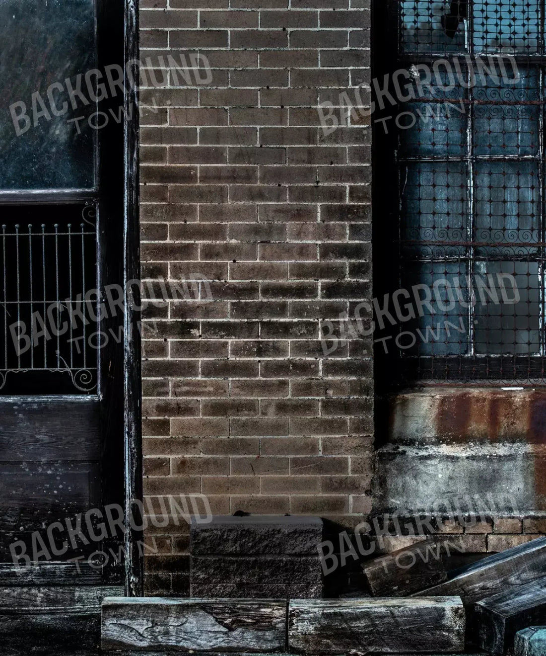 Brown Brick and Stone Backdrop for Photography