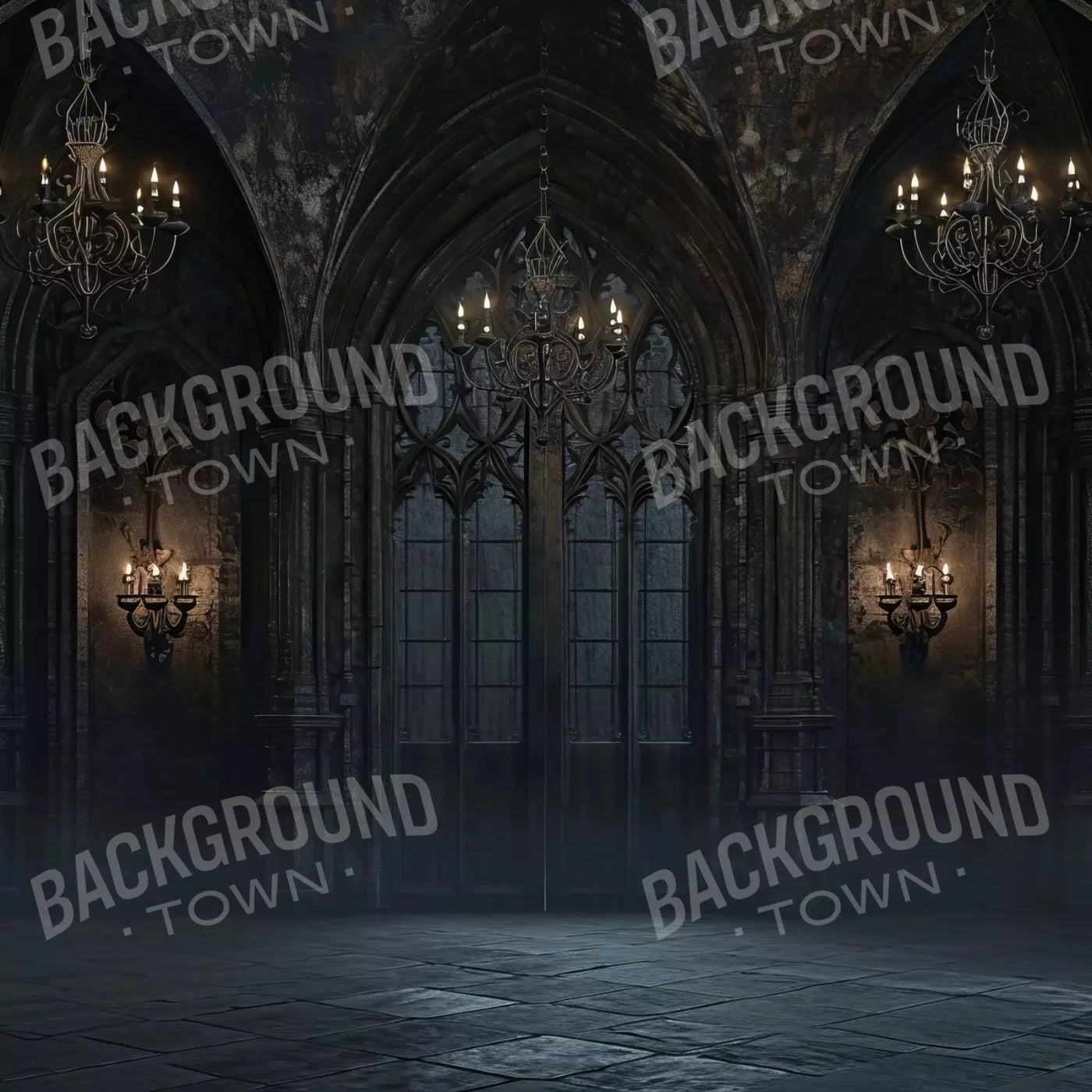 Dark Castle Great Hall 8’X8’ Fleece (96 X Inch) Backdrop