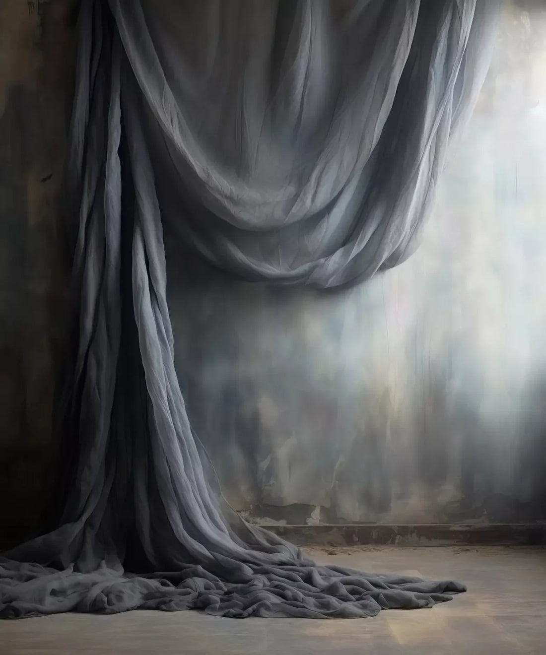 Gray Elegant Fine Art Backdrop for Photography