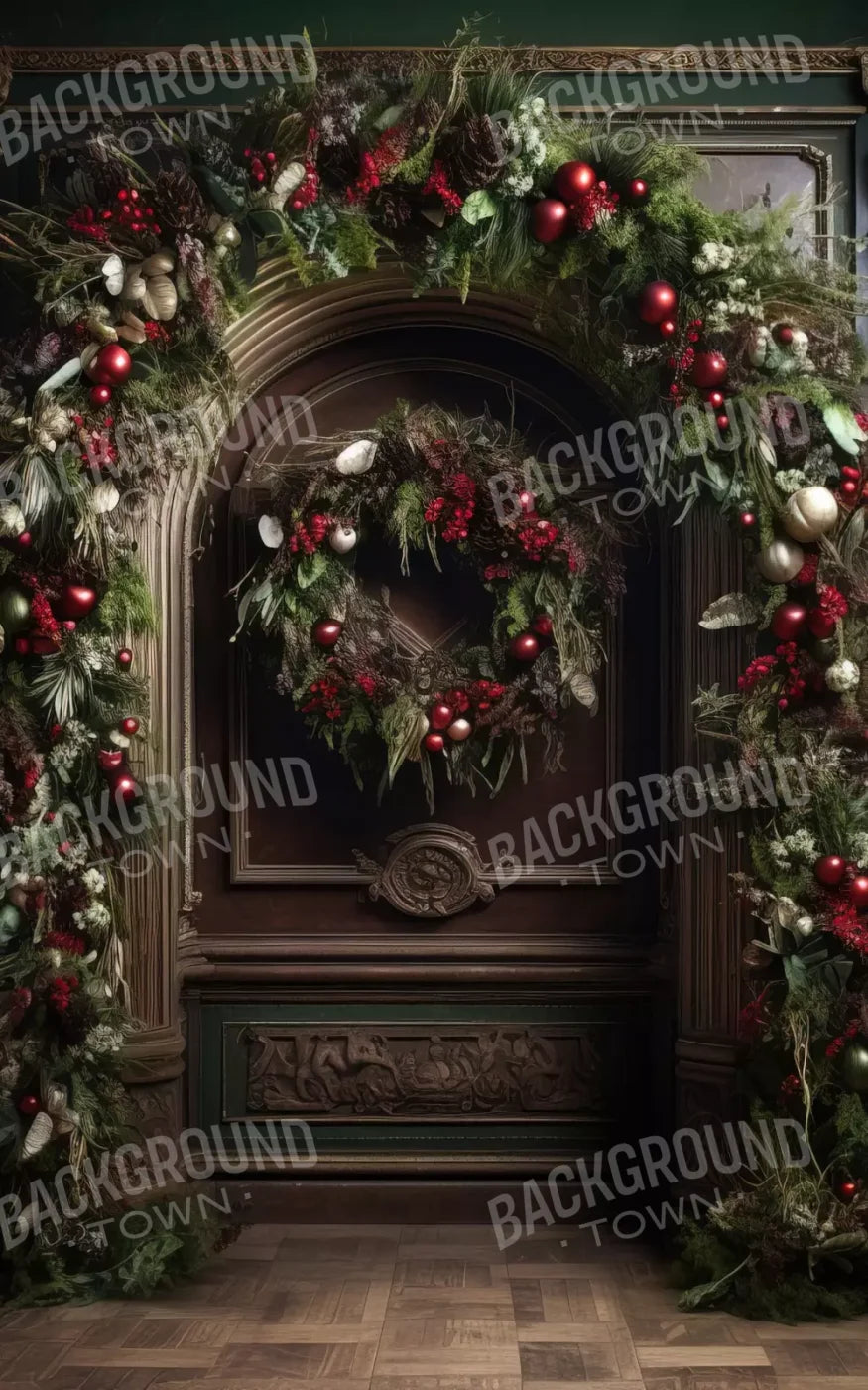 Dark Christmas Arch 10’X16’ Ultracloth (120 X 192 Inch) Backdrop