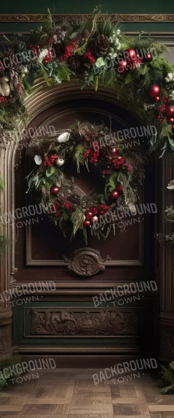 Dark Christmas Arch 5’X12’ Ultracloth For Westcott X-Drop (60 X 144 Inch) Backdrop