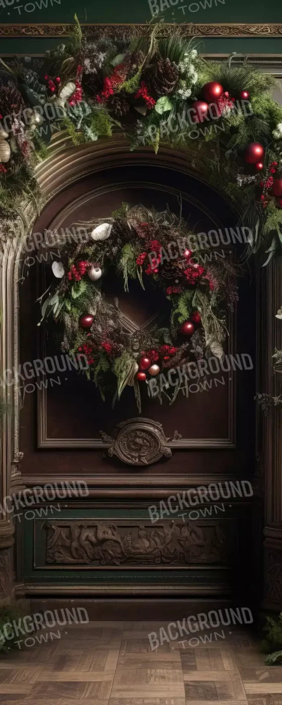 Dark Christmas Arch 8’X20’ Ultracloth (96 X 240 Inch) Backdrop