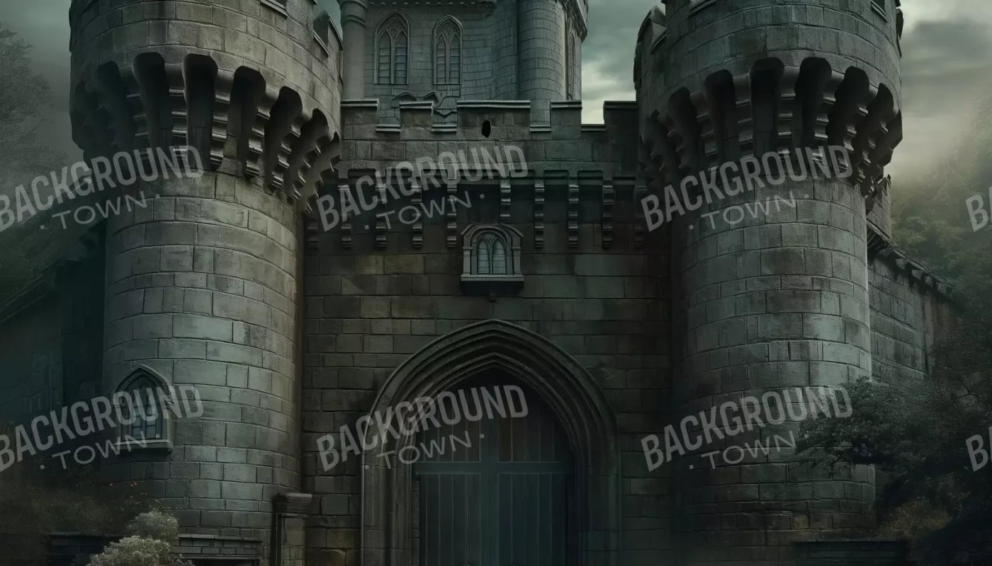 Dark Fairytale Castle 14’X8’ Ultracloth (168 X 96 Inch) Backdrop