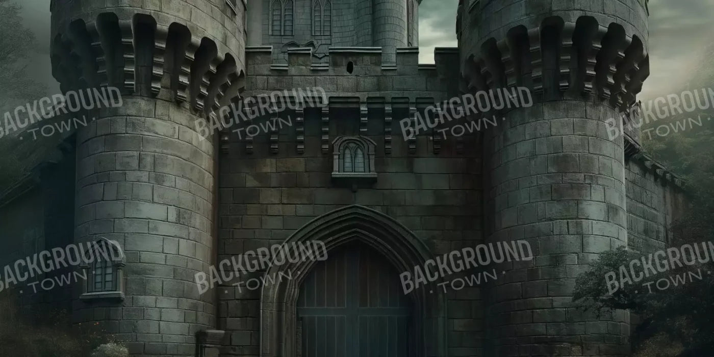 Dark Fairytale Castle 16’X8’ Ultracloth (192 X 96 Inch) Backdrop