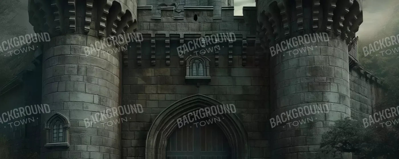 Dark Fairytale Castle 20’X8’ Ultracloth (240 X 96 Inch) Backdrop