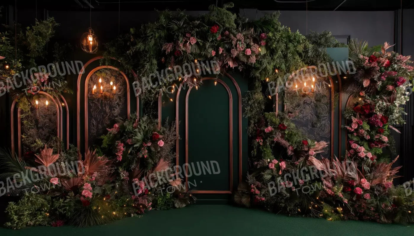 Dark Gothic Wedding Arch Ii 14’X8’ Ultracloth (168 X 96 Inch) Backdrop