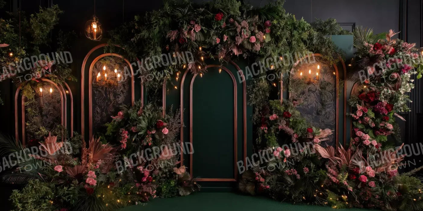 Dark Gothic Wedding Arch Ii 20’X10’ Ultracloth (240 X 120 Inch) Backdrop