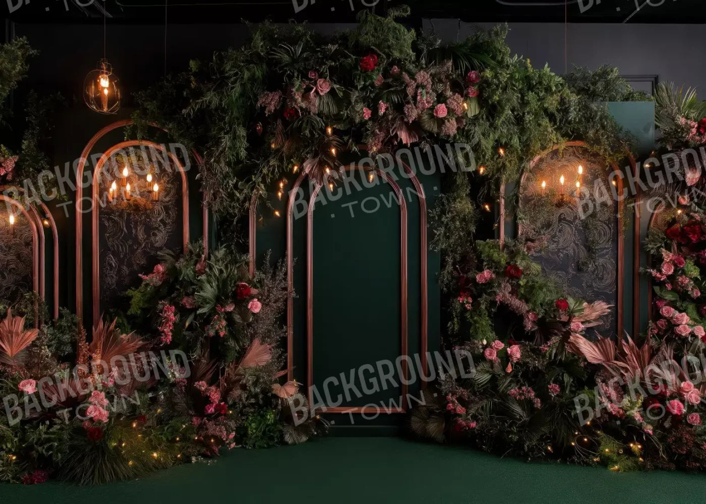 Dark Gothic Wedding Arch Ii 7’X5’ Ultracloth (84 X 60 Inch) Backdrop