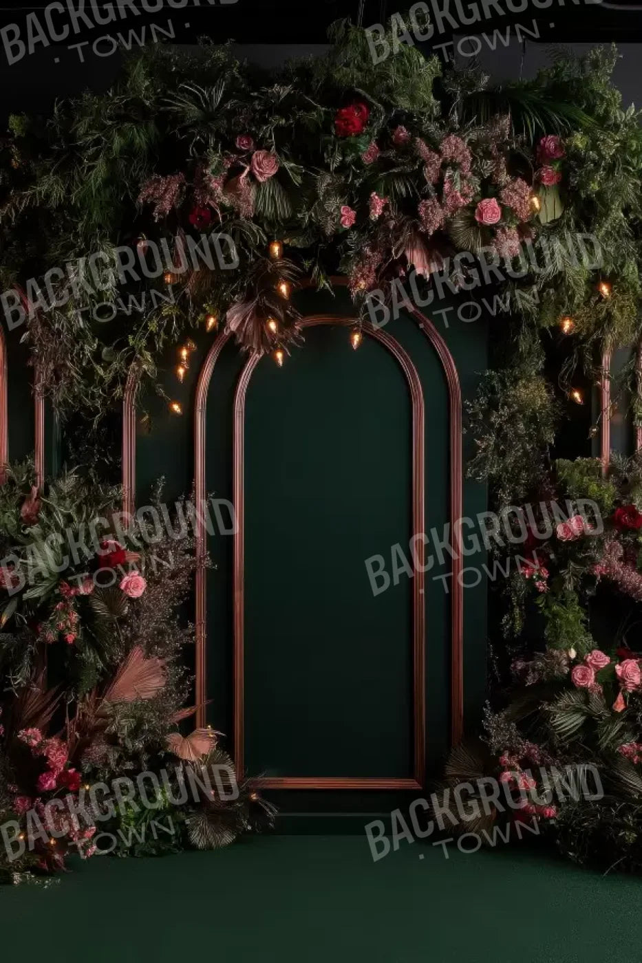 Dark Gothic Wedding Arch Ii 8’X12’ Ultracloth (96 X 144 Inch) Backdrop