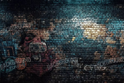 Dark Graffiti Wall 12’X8’ Ultracloth (144 X 96 Inch) Backdrop