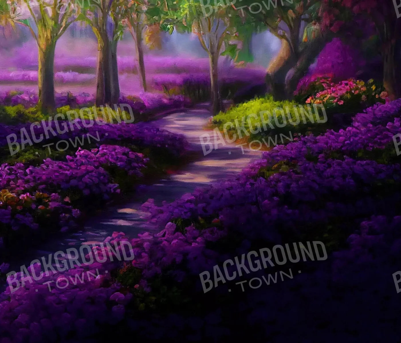 Lavendar Fields 12X10 Ultracloth ( 144 X 120 Inch ) Backdrop