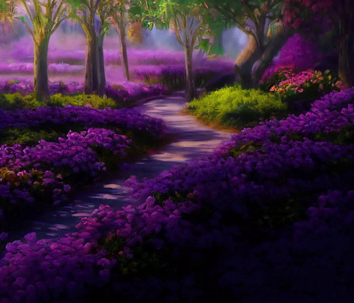 Lavendar Fields 12X10 Ultracloth ( 144 X 120 Inch ) Backdrop