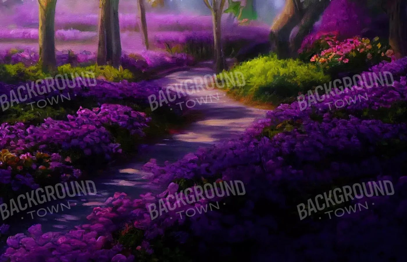 Lavendar Fields 12X8 Ultracloth ( 144 X 96 Inch ) Backdrop