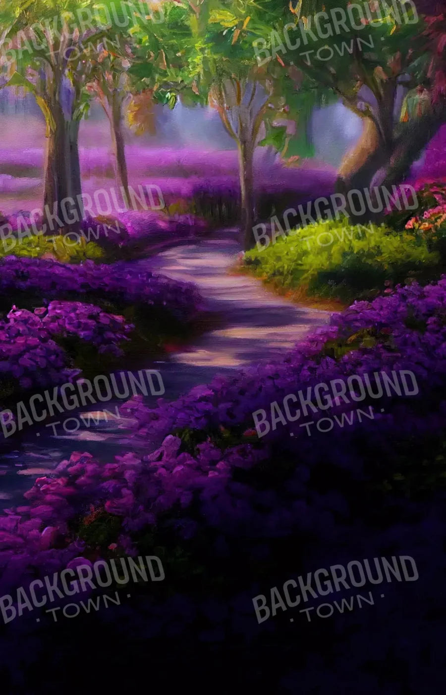 Lavendar Fields 8X12 Ultracloth ( 96 X 144 Inch ) Backdrop