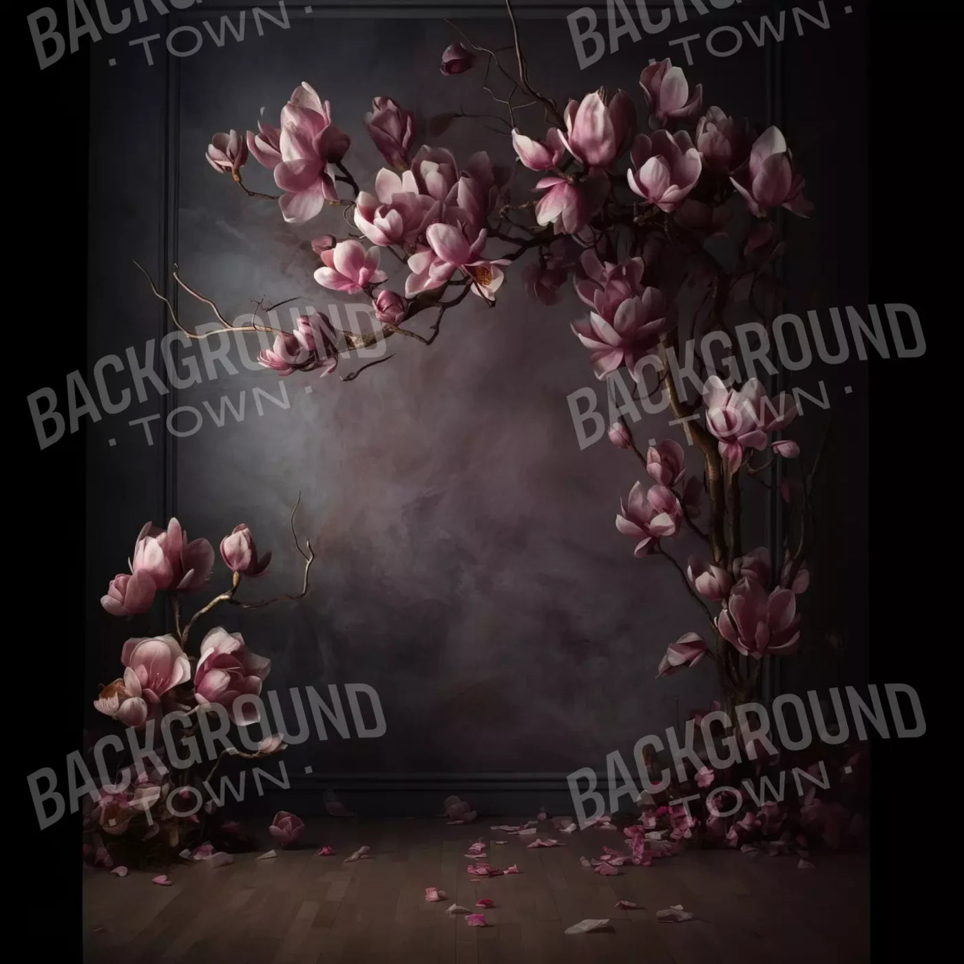 Dark Magnolia Branch 10’X10’ Ultracloth (120 X Inch) Backdrop