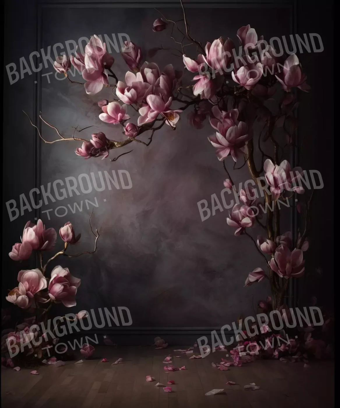 Dark Magnolia Branch 10’X12’ Ultracloth (120 X 144 Inch) Backdrop