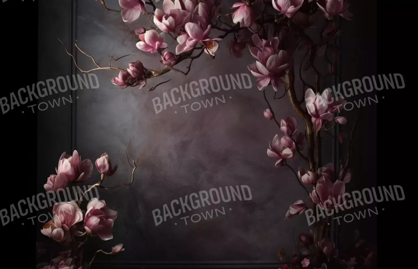 Dark Magnolia Branch 14’X9’ Ultracloth (168 X 108 Inch) Backdrop