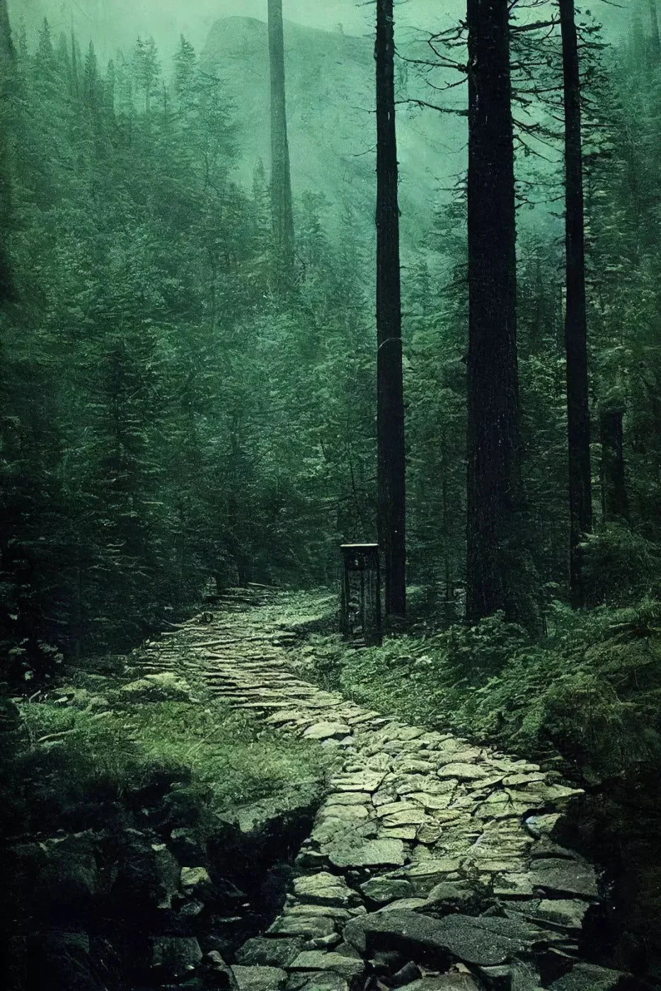 Dark Path 4X5 Rubbermat Floor ( 48 X 60 Inch ) Backdrop