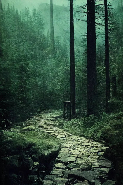 Dark Path 4X5 Rubbermat Floor ( 48 X 60 Inch ) Backdrop