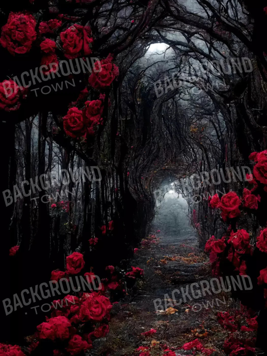 Dark Tunnel 8X10 Fleece ( 96 X 120 Inch ) Backdrop