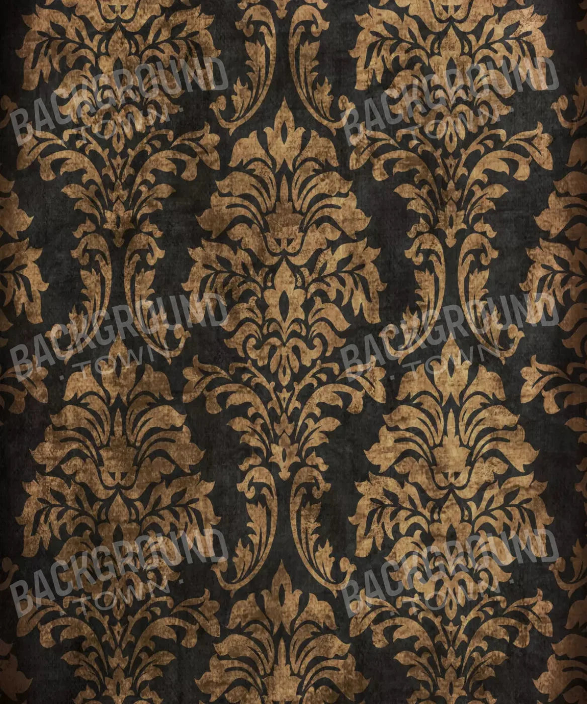 Black Damask Backdrop for Photography