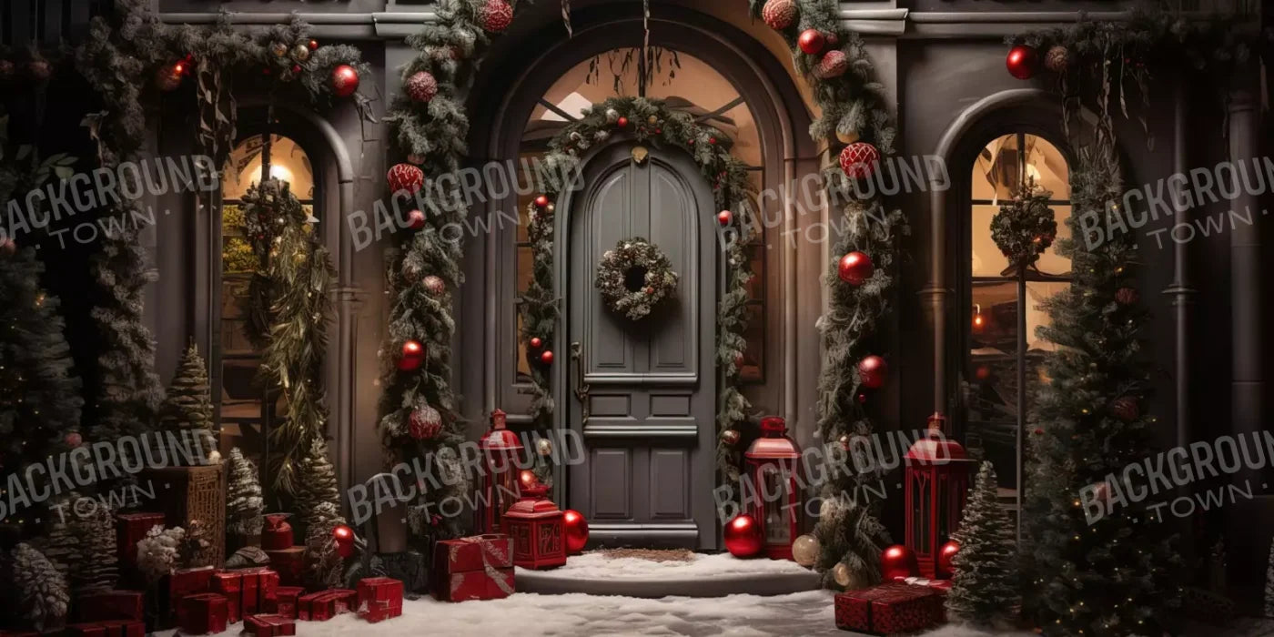 Deep Sage Christmas 16’X8’ Ultracloth (192 X 96 Inch) Backdrop