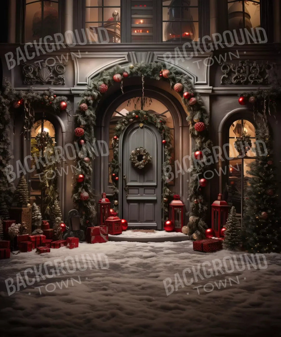 Black , Red , Green Backdrop for Photography