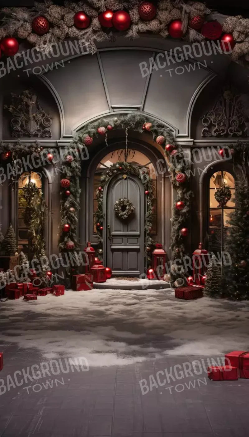 Deep Sage Christmas Ii 8’X14’ Ultracloth (96 X 168 Inch) Backdrop