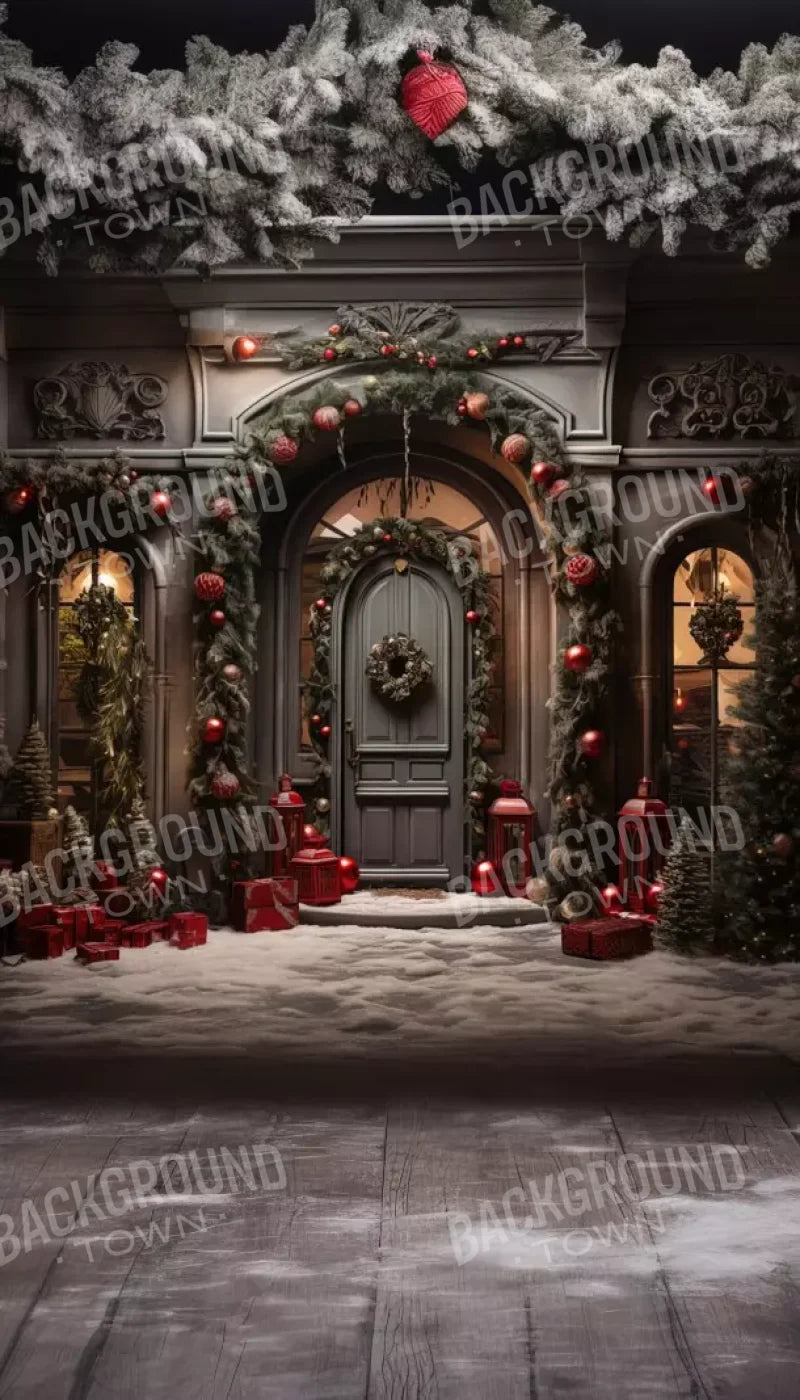 Deep Sage Christmas Iii 8’X14’ Ultracloth (96 X 168 Inch) Backdrop