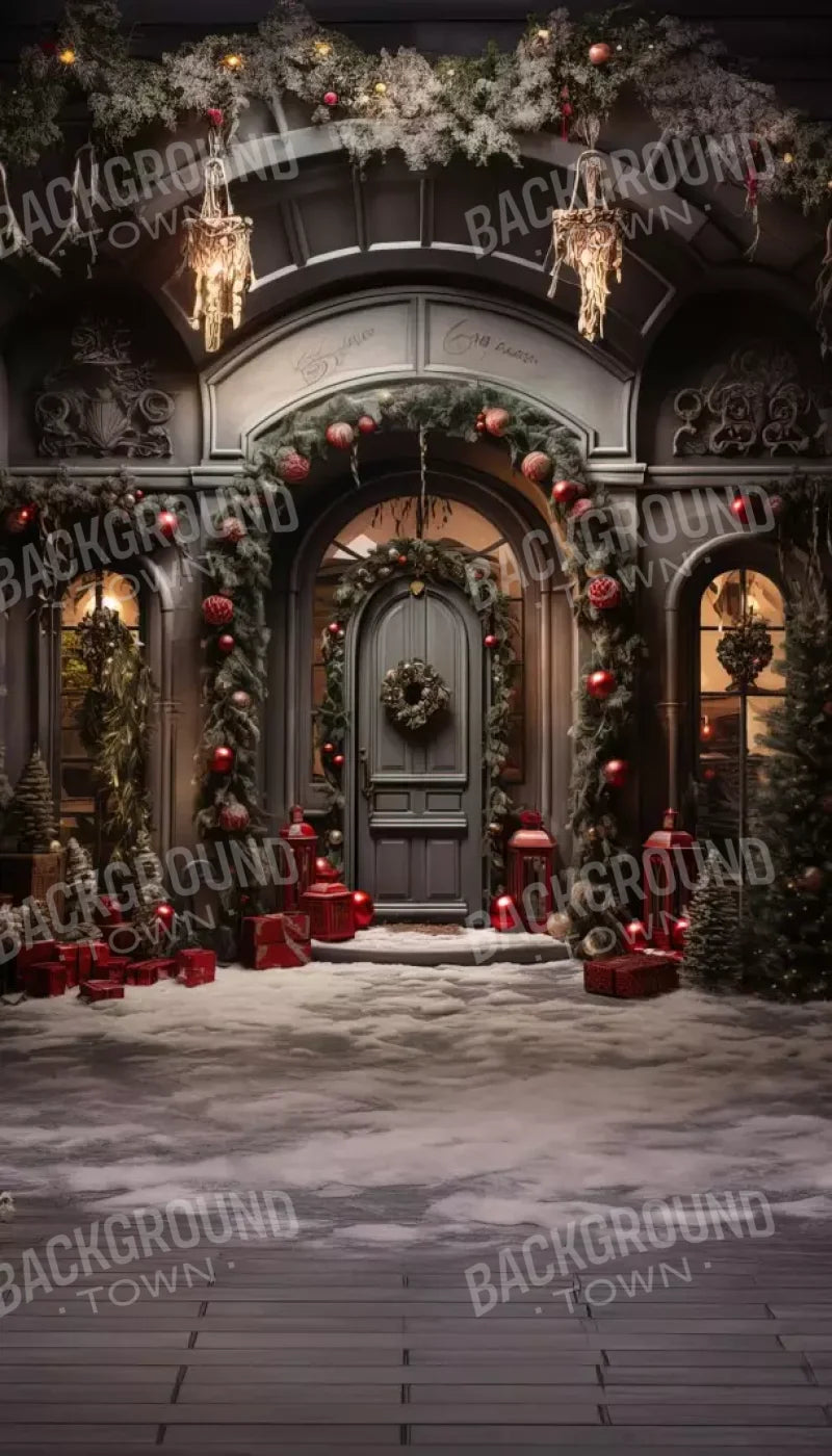 Deep Sage Christmas Iv 8’X14’ Ultracloth (96 X 168 Inch) Backdrop