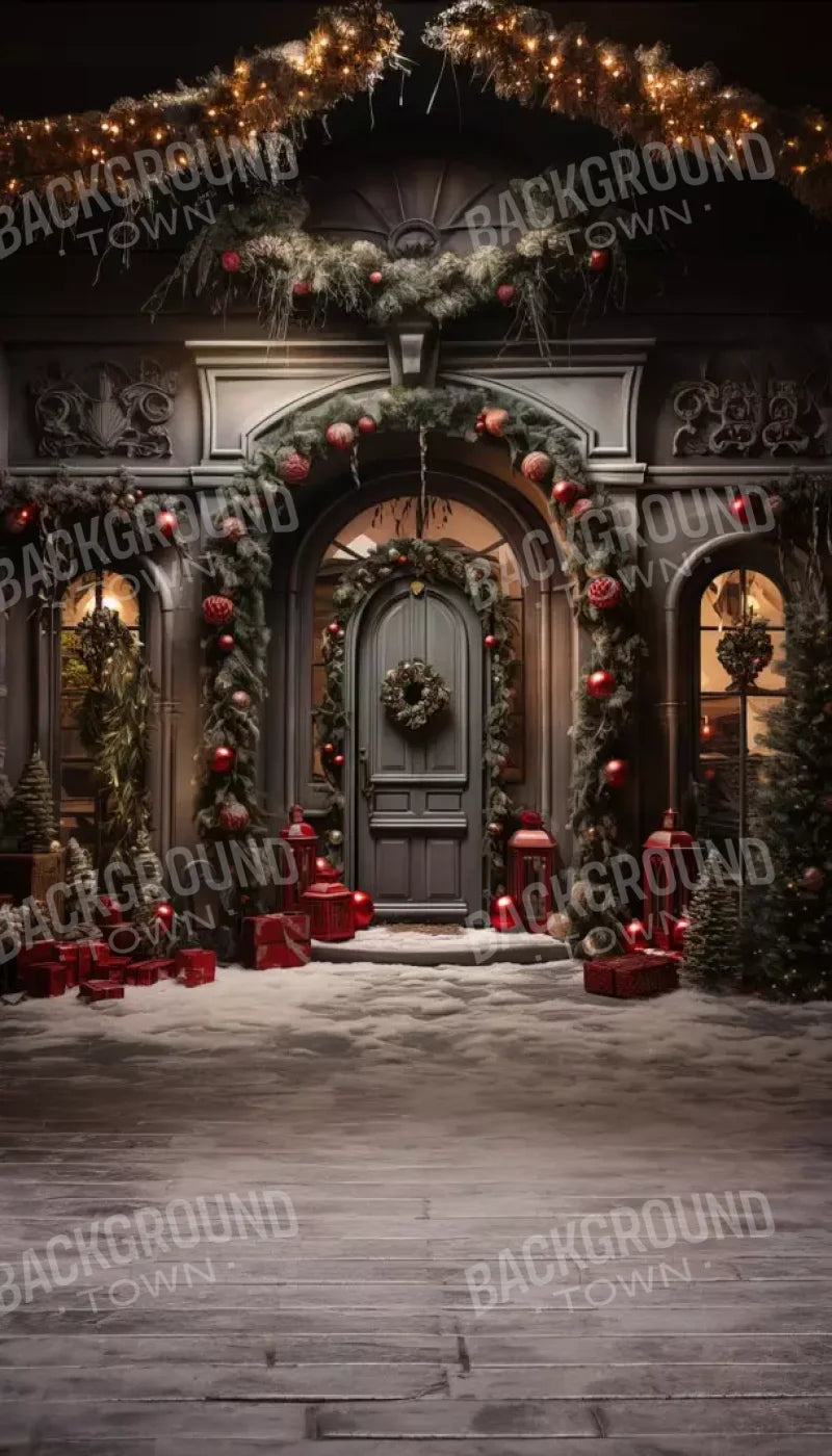 Deep Sage Christmas V 8’X14’ Ultracloth (96 X 168 Inch) Backdrop