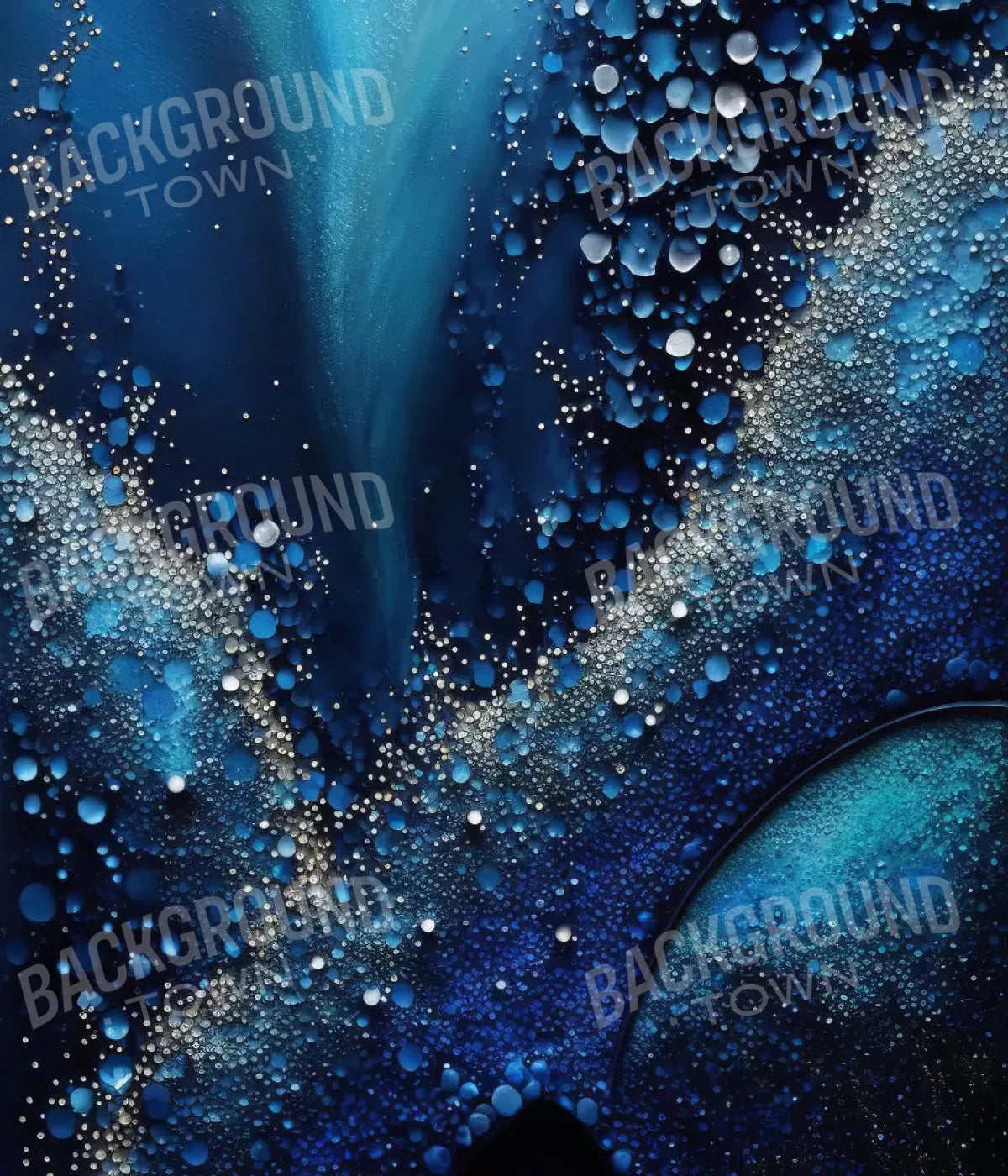 Deep Sparkle Abstract In Blue 10X12 Ultracloth ( 120 X 144 Inch ) Backdrop
