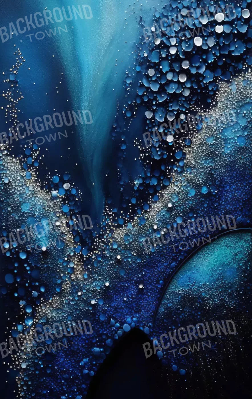 Deep Sparkle Abstract In Blue 10X16 Ultracloth ( 120 X 192 Inch ) Backdrop