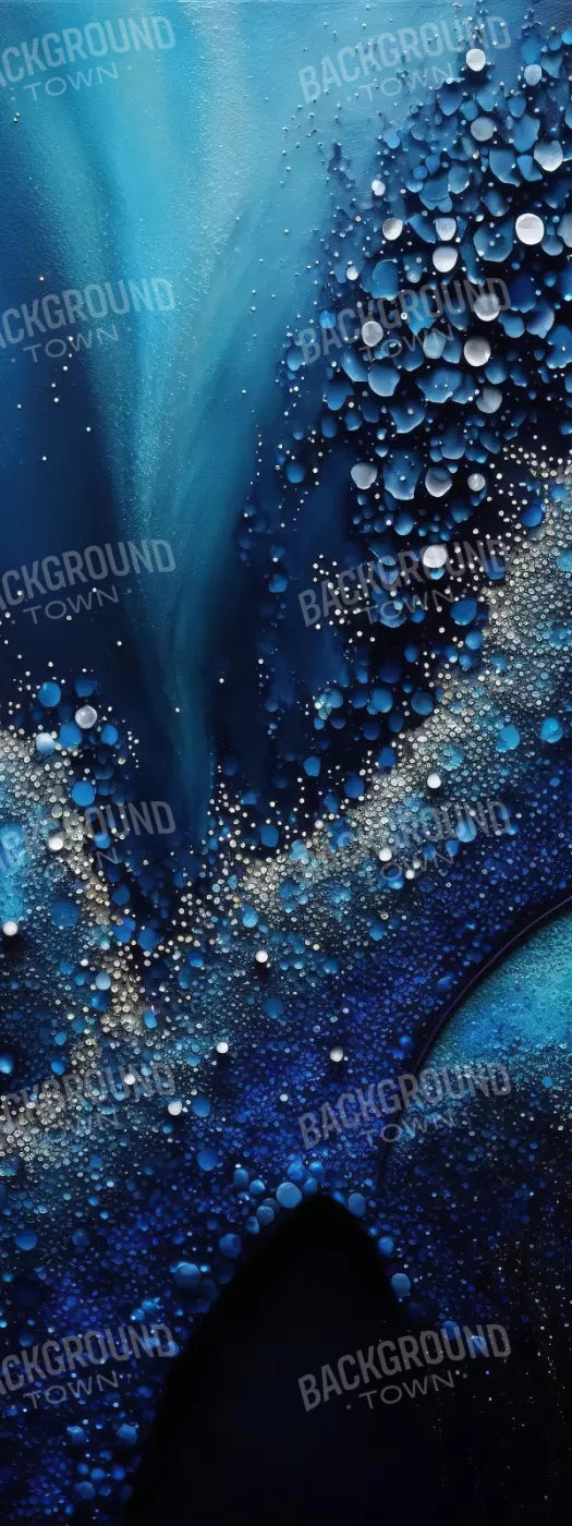 Deep Sparkle Abstract In Blue 8X20 Ultracloth ( 96 X 240 Inch ) Backdrop