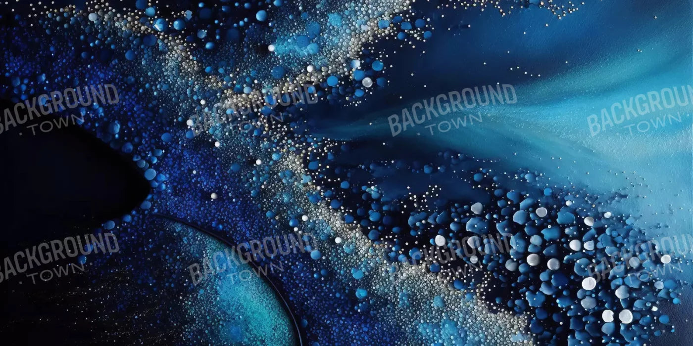 Deep Sparkle Abstract In Blue H 20X10 Ultracloth ( 240 X 120 Inch ) Backdrop