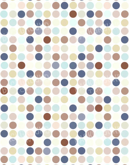 Denim Dots 6X8 Fleece ( 72 X 96 Inch ) Backdrop