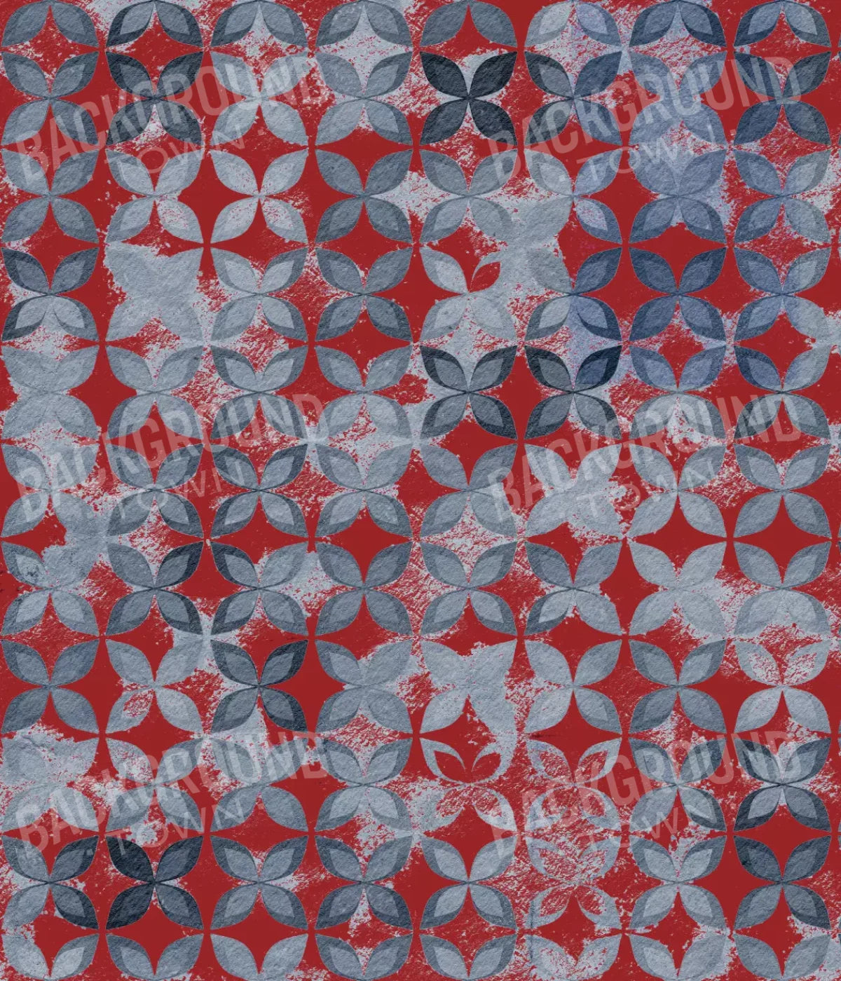 Denim Floral 10X12 Ultracloth ( 120 X 144 Inch ) Backdrop