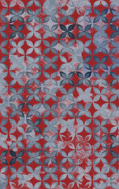 Denim Floral 10X16 Ultracloth ( 120 X 192 Inch ) Backdrop