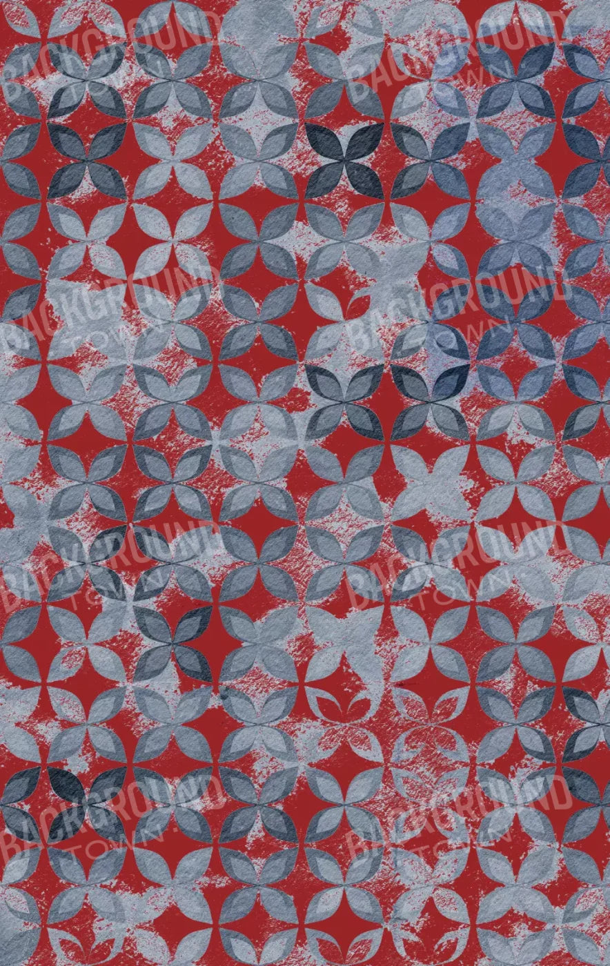 Denim Floral 10X16 Ultracloth ( 120 X 192 Inch ) Backdrop