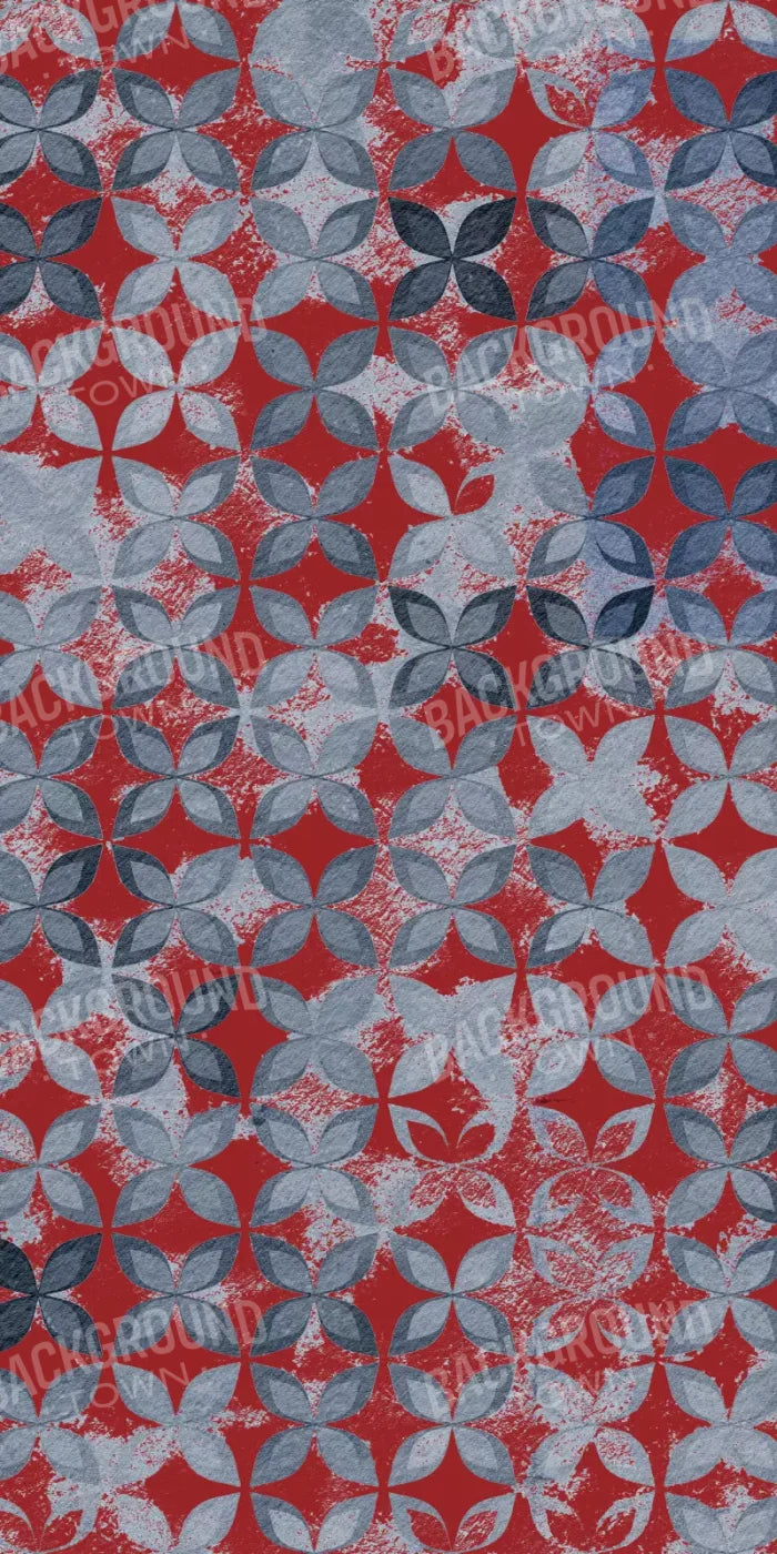 Denim Floral 10X20 Ultracloth ( 120 X 240 Inch ) Backdrop