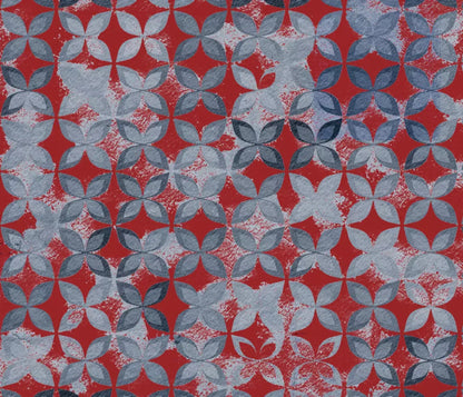Denim Floral 12X10 Ultracloth ( 144 X 120 Inch ) Backdrop