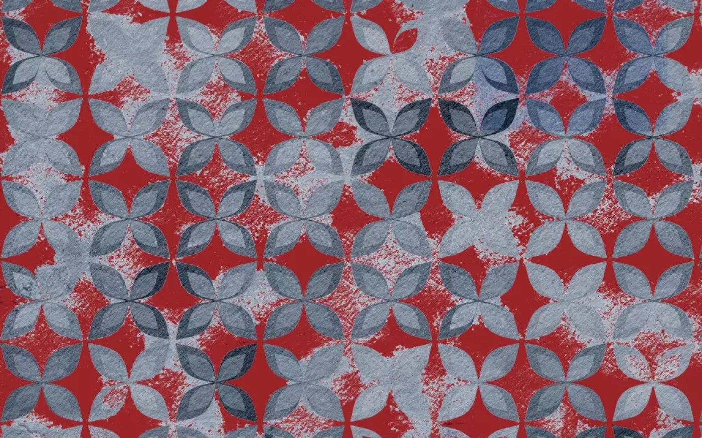 Denim Floral 14X9 Ultracloth ( 168 X 108 Inch ) Backdrop