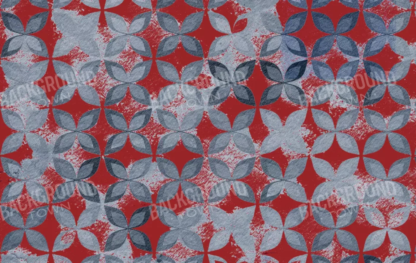 Denim Floral 16X10 Ultracloth ( 192 X 120 Inch ) Backdrop
