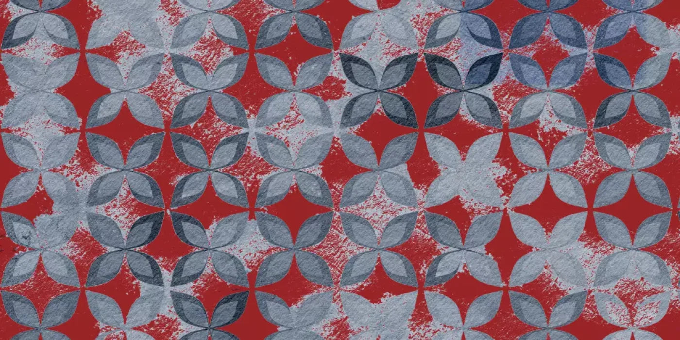 Denim Floral 20X10 Ultracloth ( 240 X 120 Inch ) Backdrop
