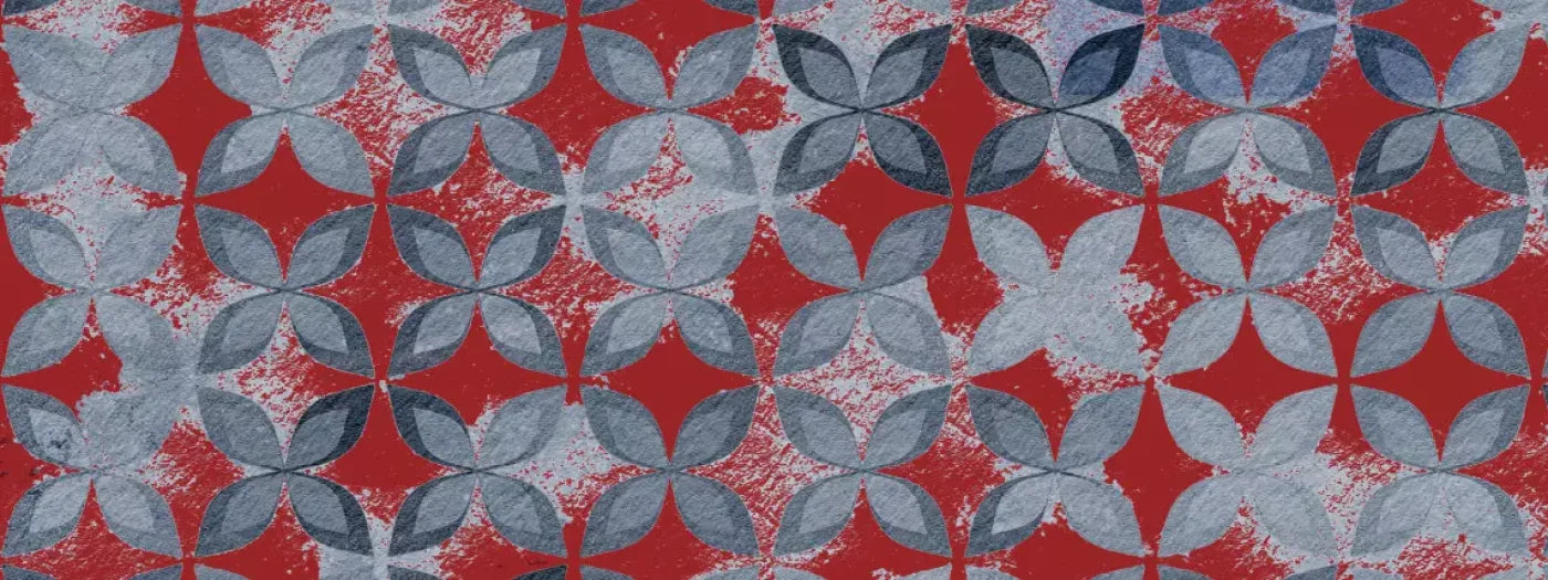 Denim Floral 20X8 Ultracloth ( 240 X 96 Inch ) Backdrop