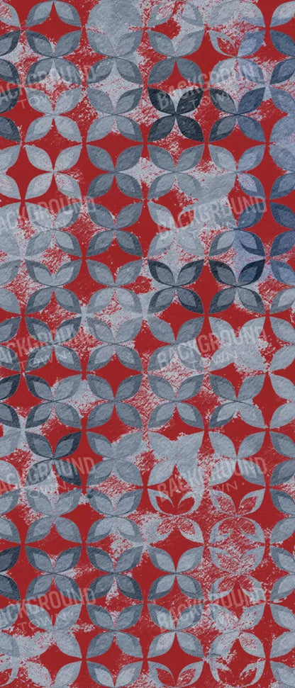 Denim Floral 5X12 Ultracloth For Westcott X-Drop ( 60 X 144 Inch ) Backdrop