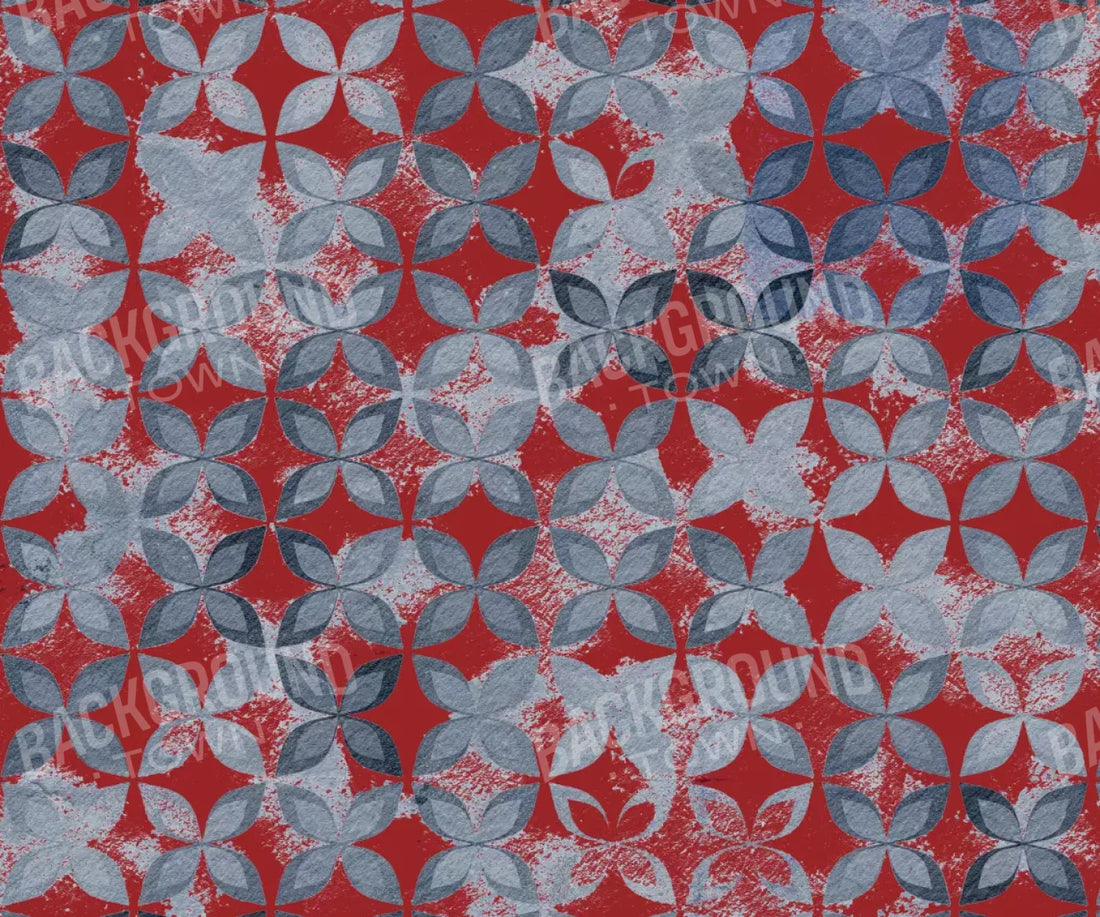 Denim Floral 5X42 Fleece ( 60 X 50 Inch ) Backdrop