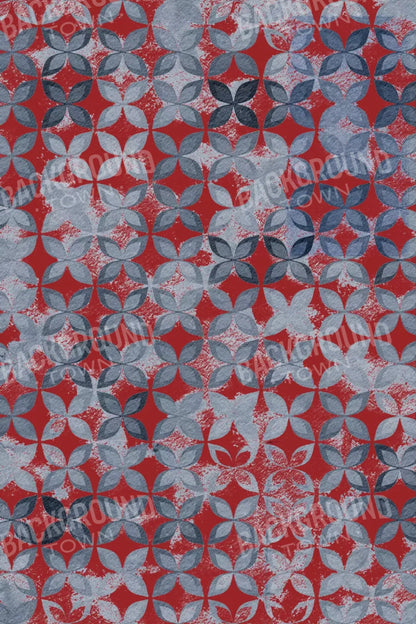 Denim Floral 5X8 Ultracloth ( 60 X 96 Inch ) Backdrop